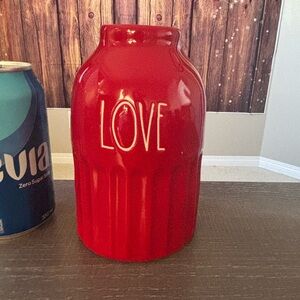 Rae Dunn Red Love Vase Valentines gift